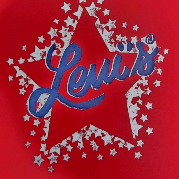 Levi's Red and Blue Patriotic Short Sleeve Tees - Picture 3 of 5